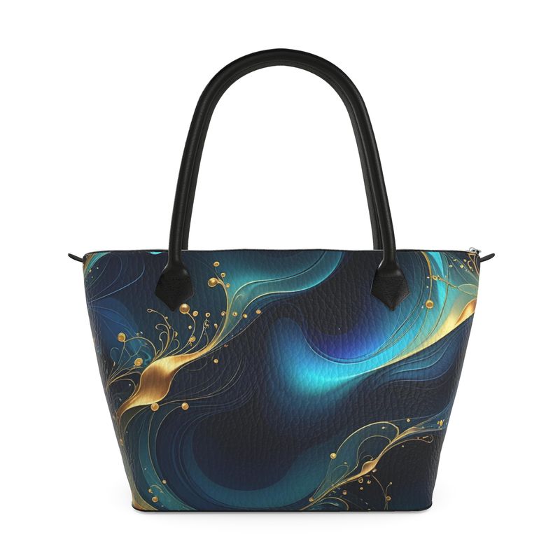 Midnight Flow Tote handbag | Aura Regalia-AURA REGALIA 