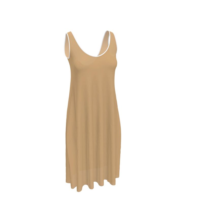 Sleeveless Midi Dress-AURA REGALIA 