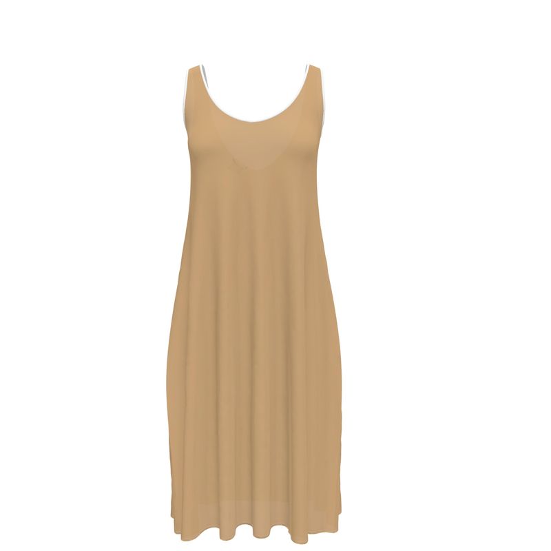 Sleeveless Midi Dress-AURA REGALIA 