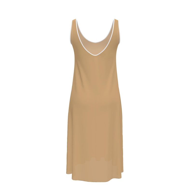 Sleeveless Midi Dress-AURA REGALIA 