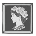 The Petal Noir Wrap-AURA REGALIA 