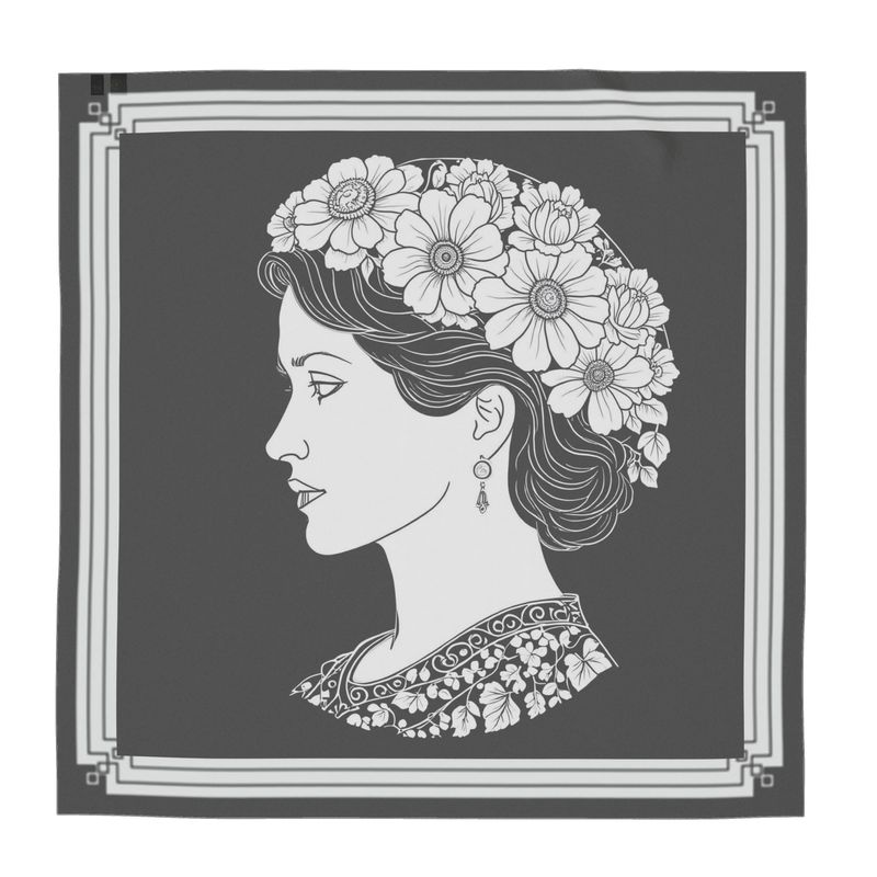 The Petal Noir Wrap-AURA REGALIA 