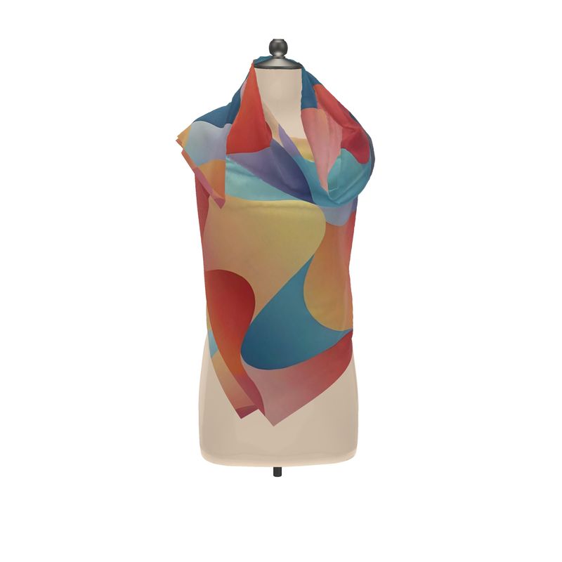 Colorful Waves Scarf | Aura Regalia-AURA REGALIA 