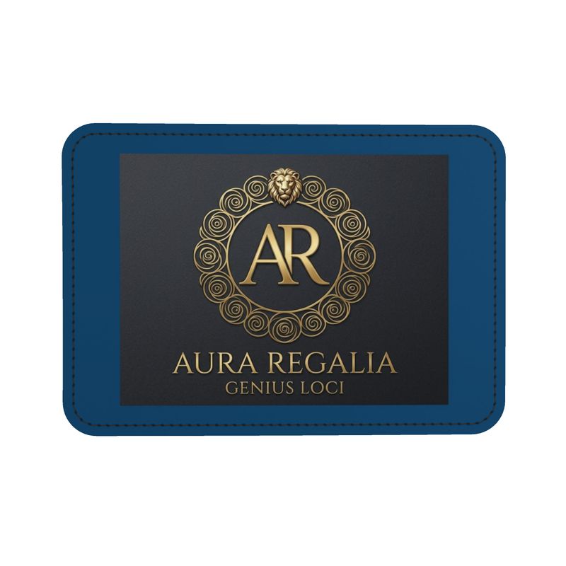 Blue Leather Shopper Bag-AURA REGALIA 