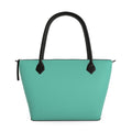 Mint/Teal Zip Top Handbag | Aura Regalia-AURA REGALIA 