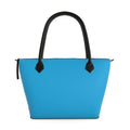 Sky Blue Zip Top Handbag | Aura Regalia-AURA REGALIA 