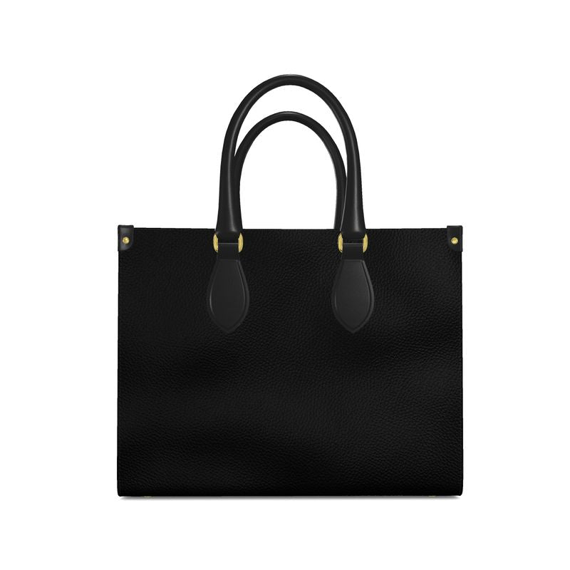 Leather Shopper Bag-AURA REGALIA 