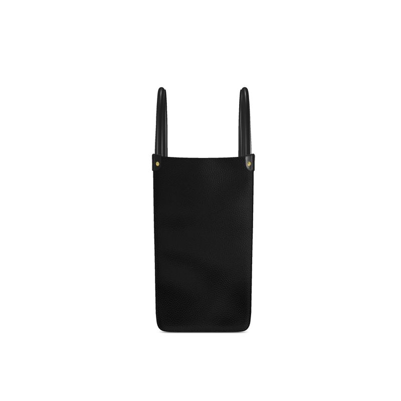 Leather Shopper Bag-AURA REGALIA 