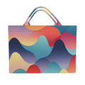 Colorful Wave Carryall Tote Bags-AURA REGALIA 