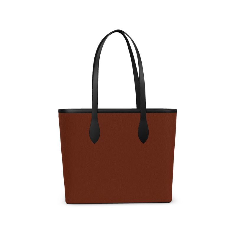 Aura Regalia: Dark Rose City Shopper | Leather Tote
