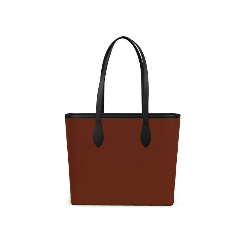 Aura Regalia: Dark Rose City Shopper | Leather Tote