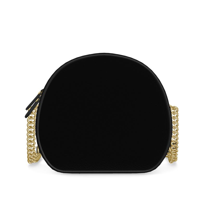 Noir Eclipse Round Bag | Aura Regalia