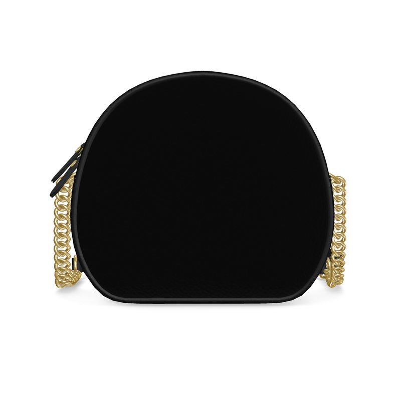Noir Eclipse Round Bag | Aura Regalia