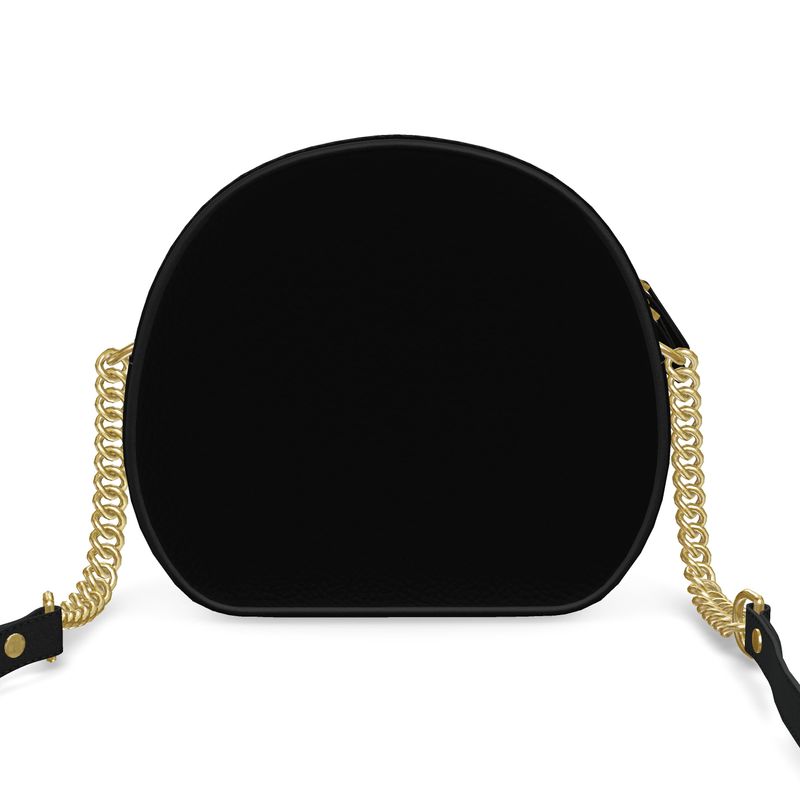 Noir Eclipse Round Bag | Aura Regalia
