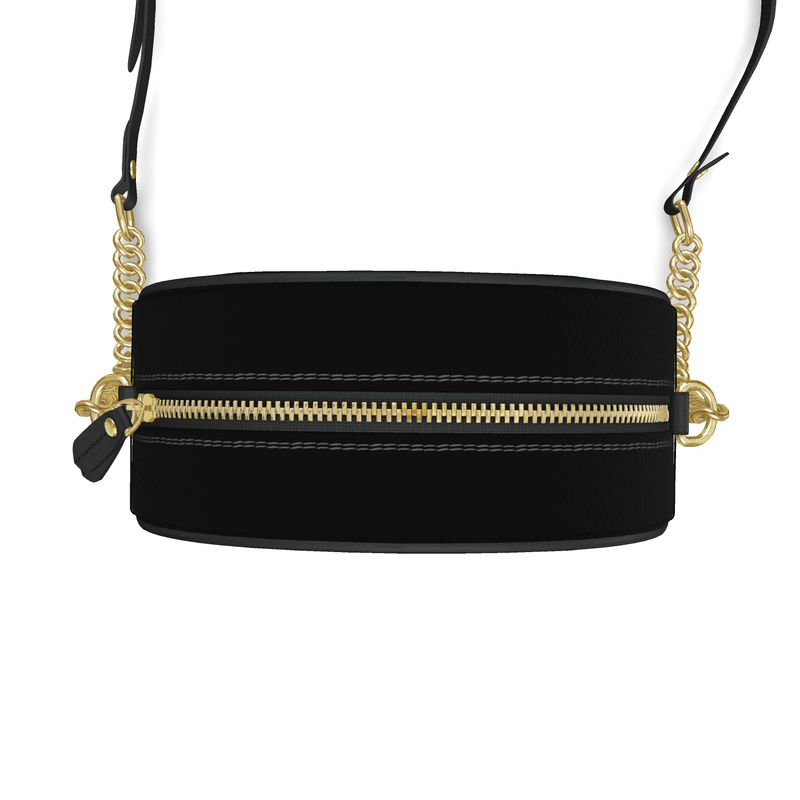 Noir Eclipse Round Bag | Aura Regalia