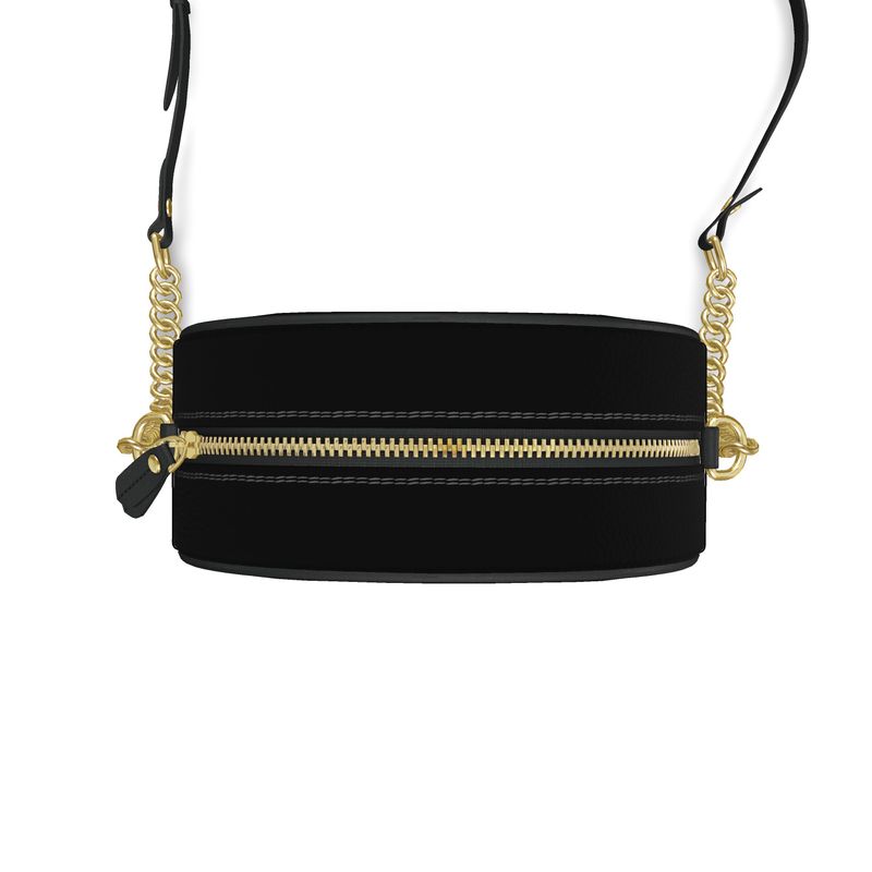 Noir Eclipse Round Bag | Aura Regalia