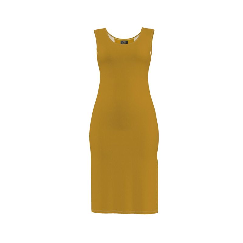 Golden Hour Bodycon Dress-AURA REGALIA 