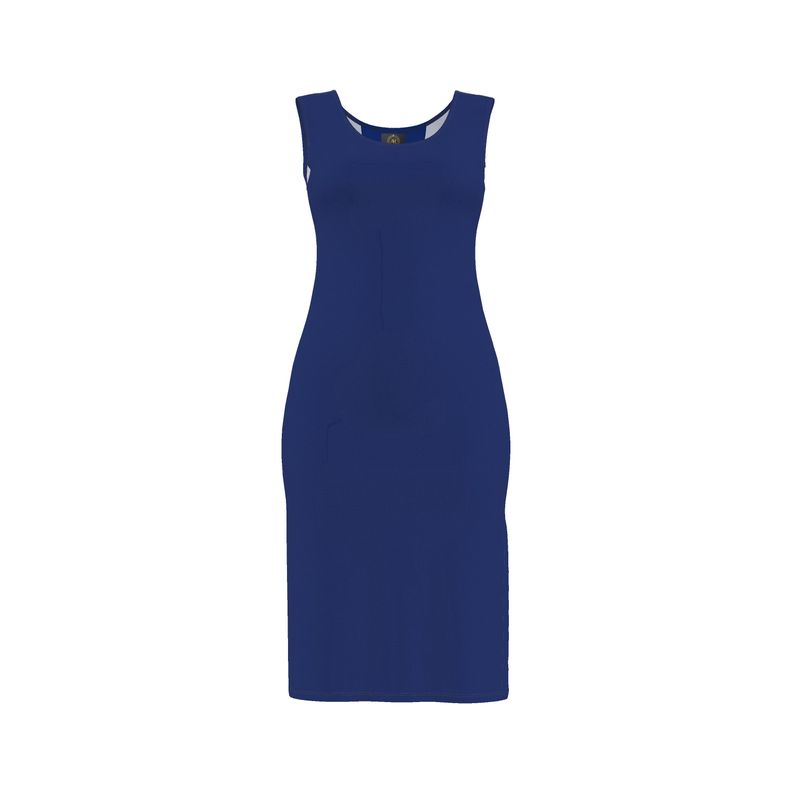 Twilight SapphireBodycon Dress-AURA REGALIA 