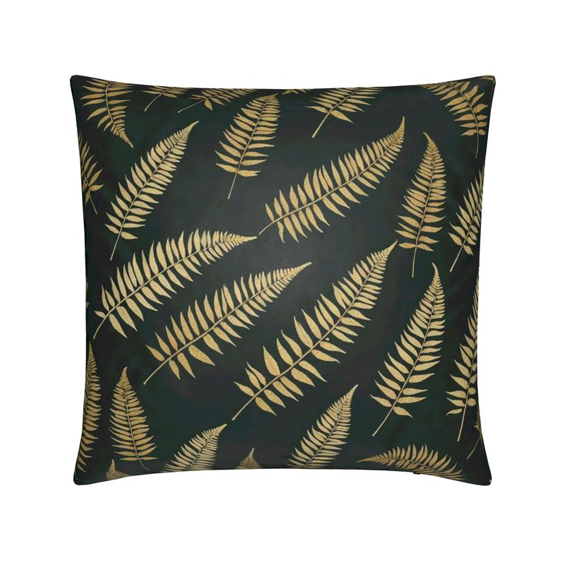 Gold Fern Cushions | Aura Regalia