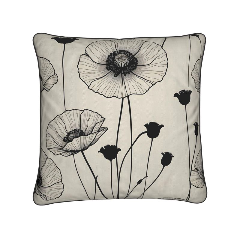 Poppy Flower Cushions | Aura Regalia