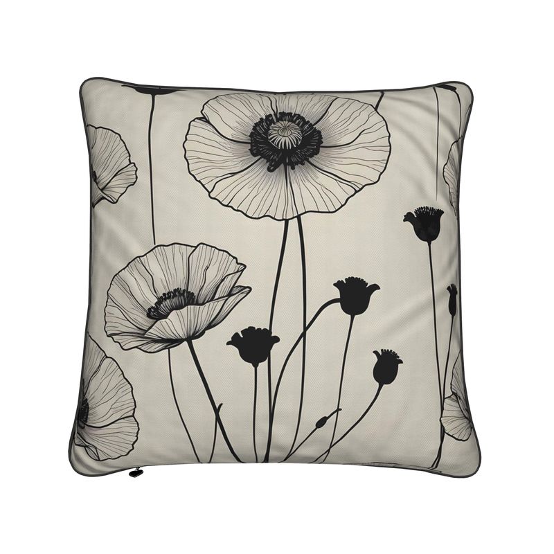 Poppy Flower Cushions | Aura Regalia