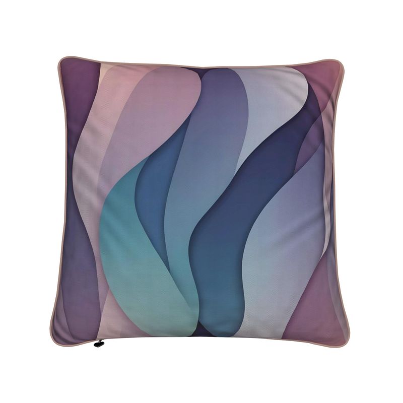 Colored Waves Cushions | Aura Regalia