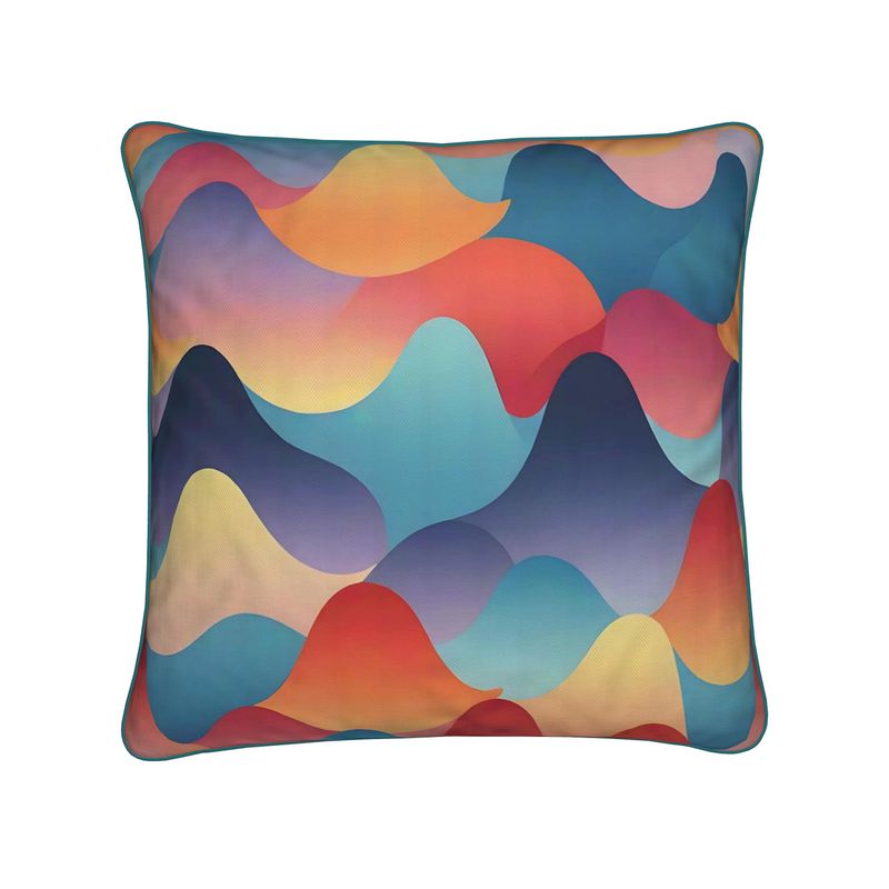 Bright Waves Cushions | Aura Regalia