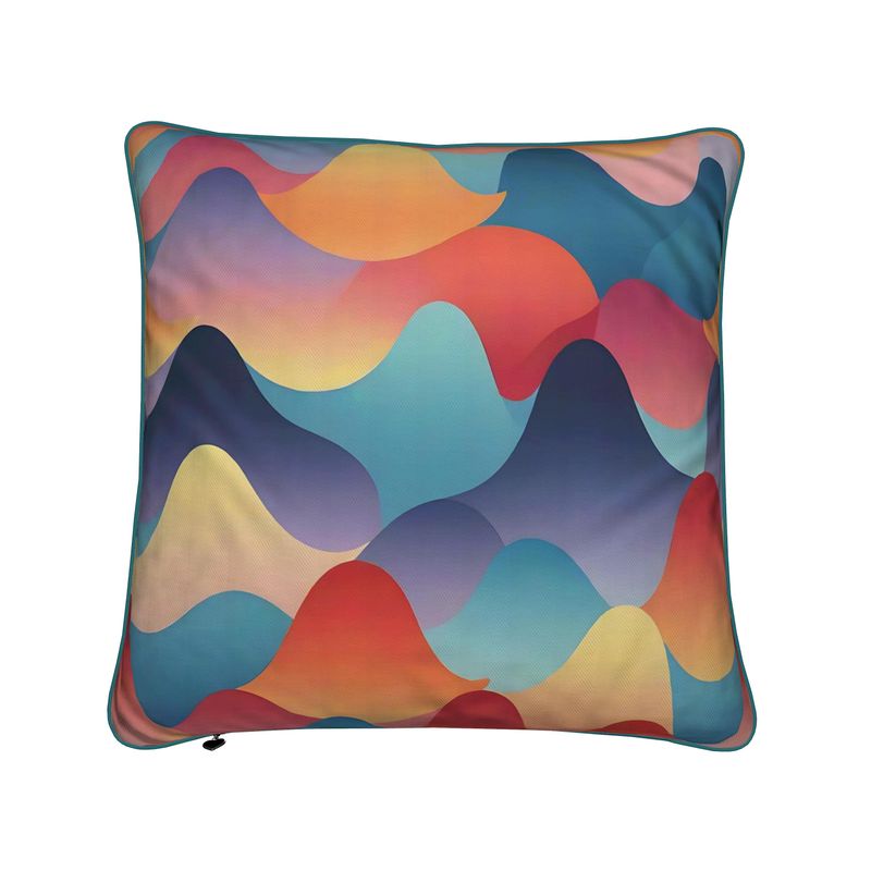 Bright Waves Cushions | Aura Regalia