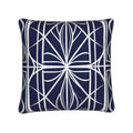 Art Deco Navy and White Cushions | Aura Regalia