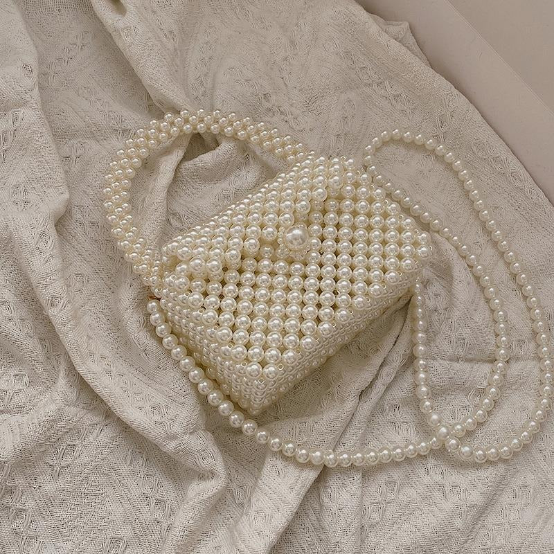 Pearl Bag Women's 2023 Crossbody Bag Mobile Phone Bag Mini Pearl Bag-AURA REGALIA 