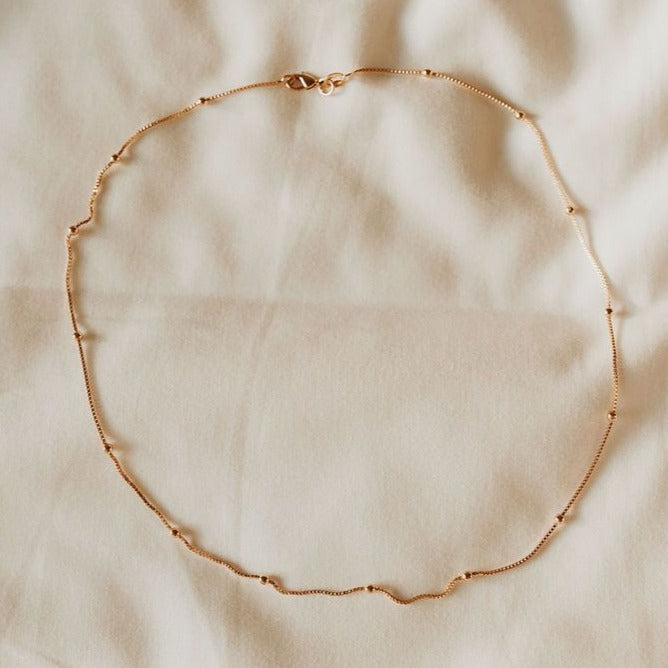 Annie Gold Filled Satellite Necklace-AURA REGALIA 