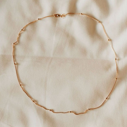 Annie Gold Filled Satellite Necklace-AURA REGALIA 