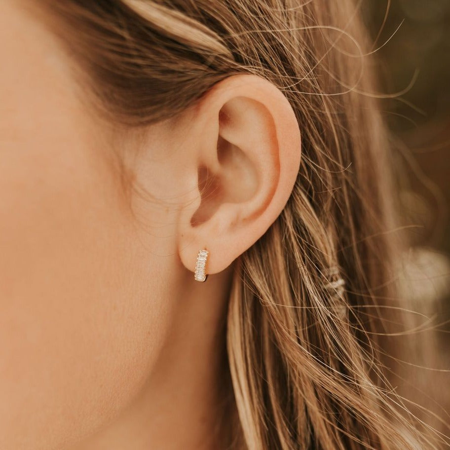 Ivy Diamond Hoops-AURA REGALIA 
