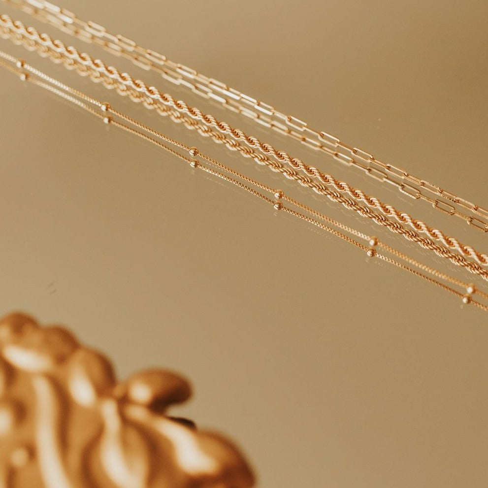 Annie Gold Filled Satellite Necklace-AURA REGALIA 
