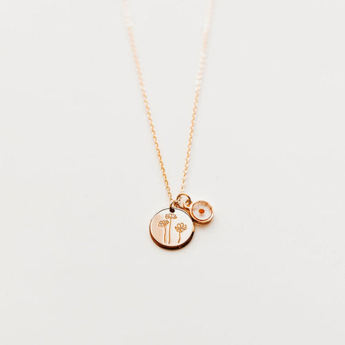Buttercup Necklace with Mustard Seed-AURA REGALIA 