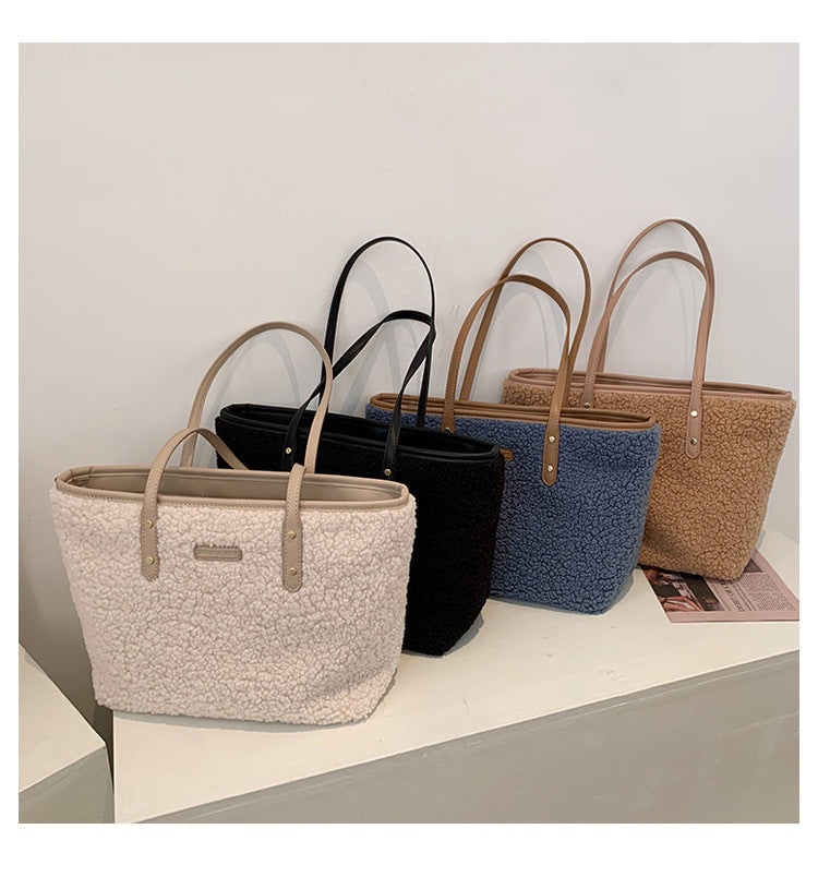 Women's Bags New Lambskin Bags Armpit Shoulder Bags Fashion Large Capacity Tote Bags Handbags-AURA REGALIA 