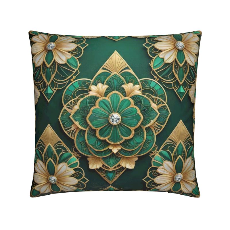 Green and Gold Cushion