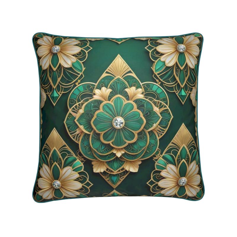 Green and Gold Cushion