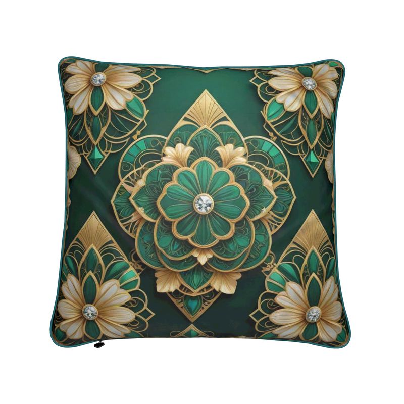 Green and Gold Cushion