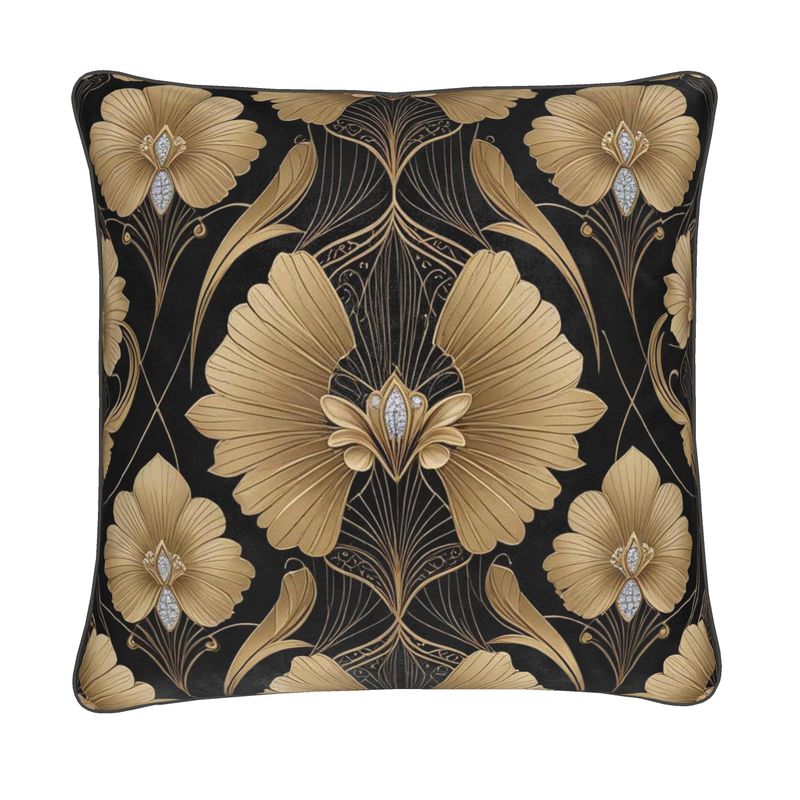 Black and Gold Cushion Covers | Aura Regalia