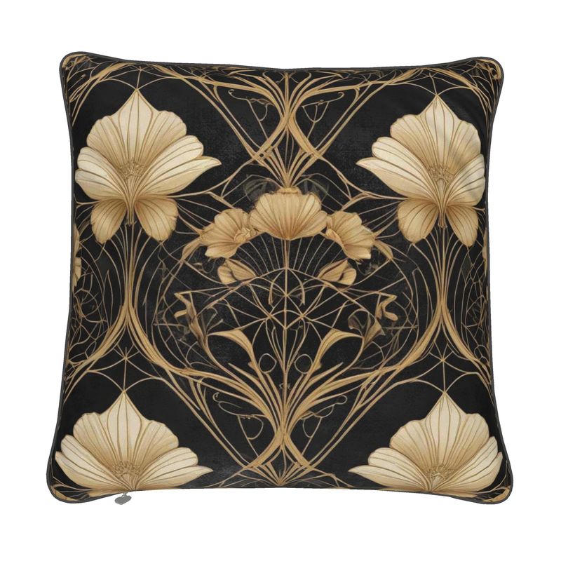 Black and Gold Cushion Covers | Aura Regalia