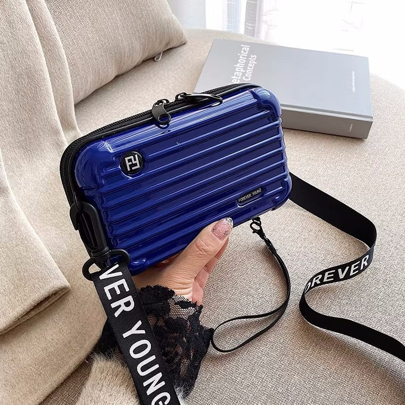PC hard shell toiletry bag 7-inch shoulder crossbody bag hand storage bag suitcase small bag-AURA REGALIA 