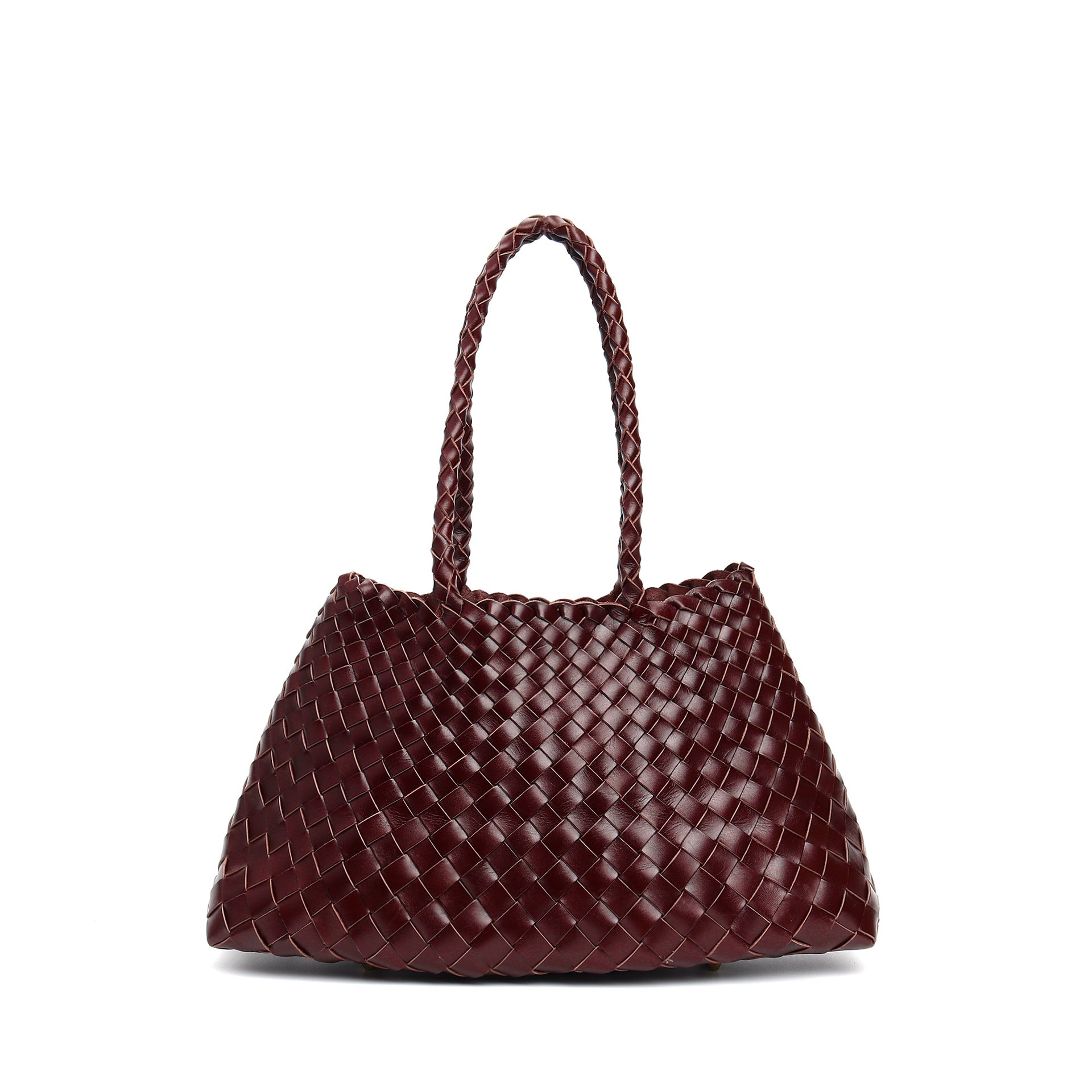 Trendy Retro Large Capacity Handbag Pure Handmade Woven Maternity Bag Commuter Shoulder Tote Bag-AURA REGALIA 