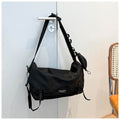 Hong Kong Style Big Bag Women's Bag New Autumn And Winter Bag Simple Student Large Capacity Couple One Shoulder Messenger Tote Bag