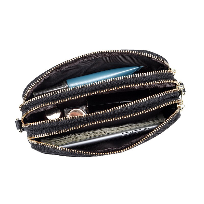 Trend Camellia Genuine Leather Messenger Bag Woman Crossbody Bag Cell Phone Bag Luxury Handbags Women Bags Designer Shoulder Bag-AURA REGALIA 