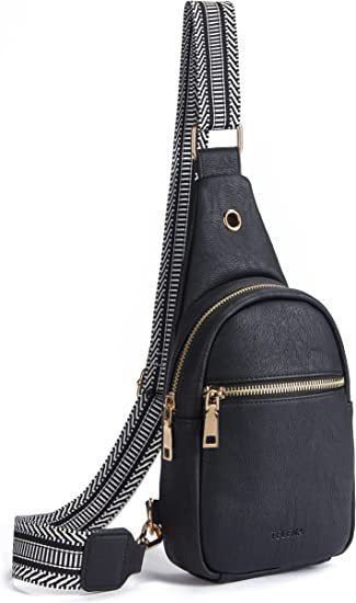 New outdoor portable women's small shoulder bag leather crossbody bag waist bag women's pu chest bag