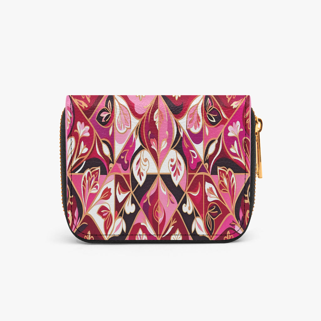 Queen of Hearts Bifold Zipper Wallet | Aura Regalia-AURA REGALIA 