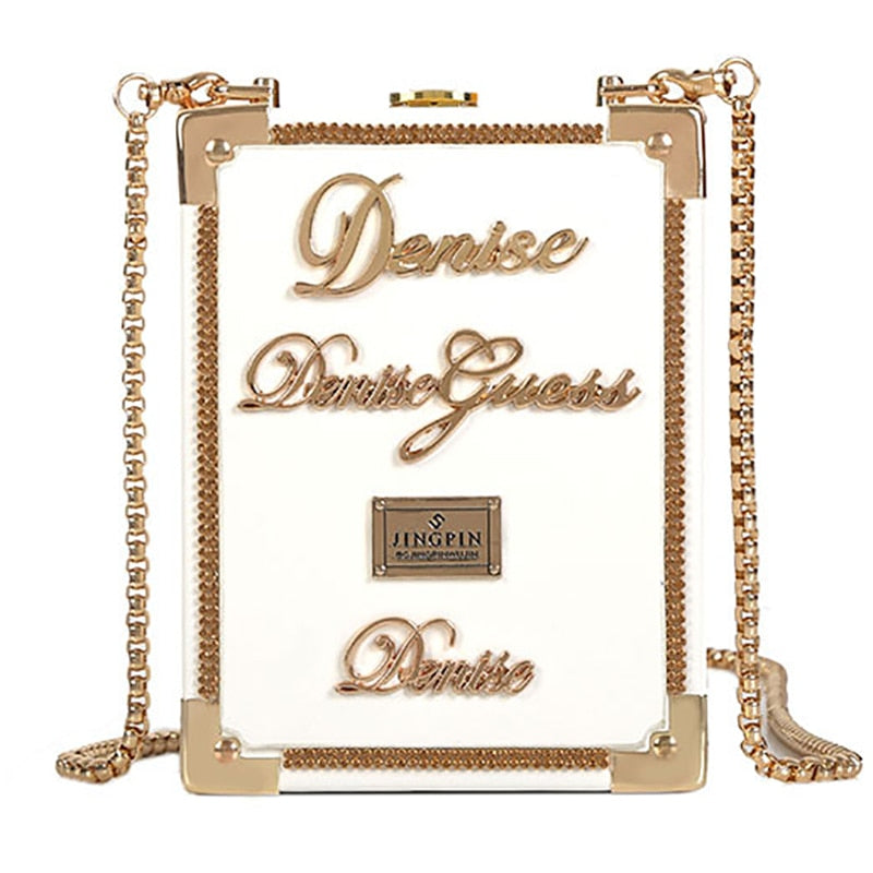 Leather Metal Perfume Bottle Crossbody Bag Womens Chain Mini Clutch Bag Women Handbag Fashion Party Girl Femme Evening Bags-AURA REGALIA 