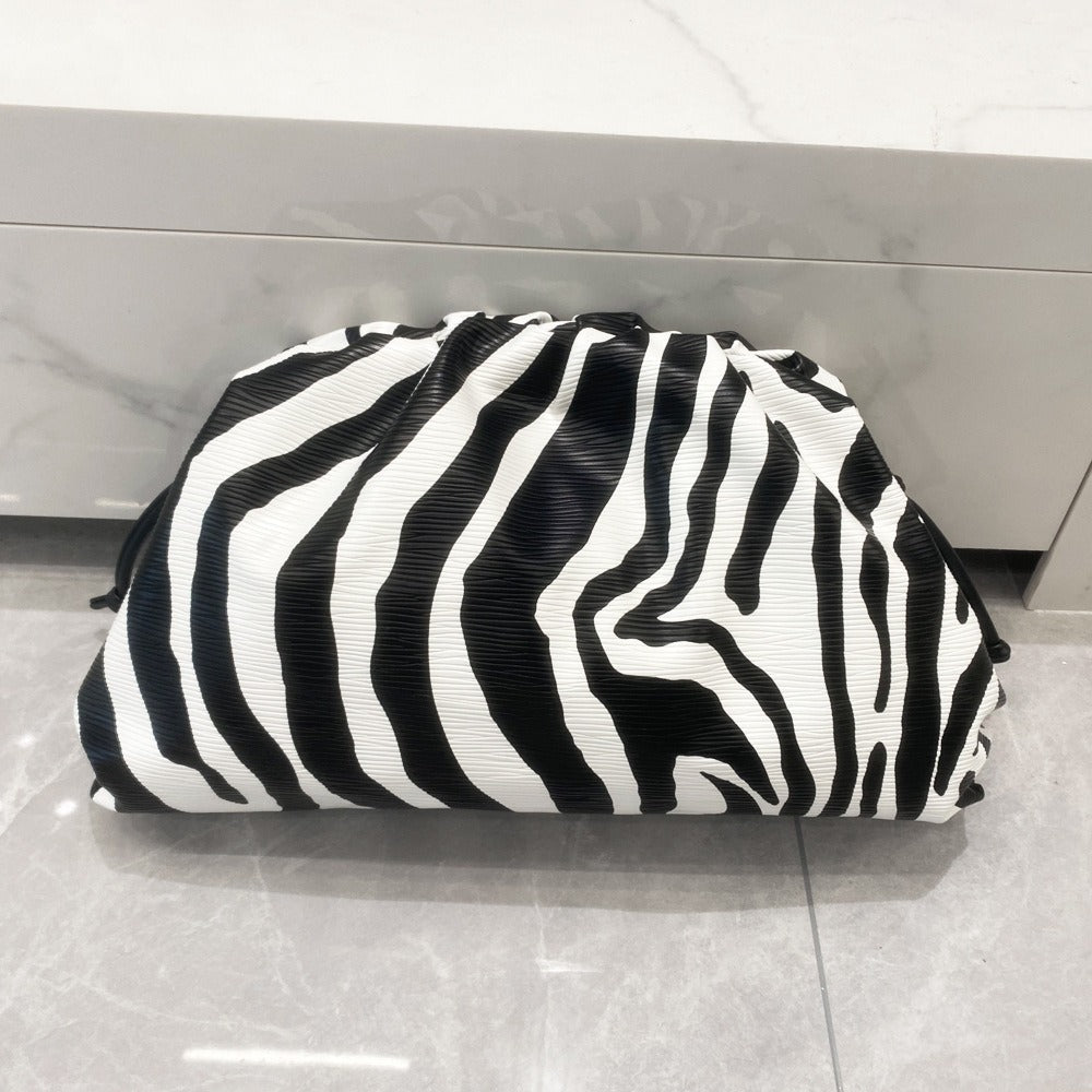 Cloud Bag Zebra Pattern Single Shoulder Crossbody Bag Small Bag Handheld Banquet Bag-AURA REGALIA 