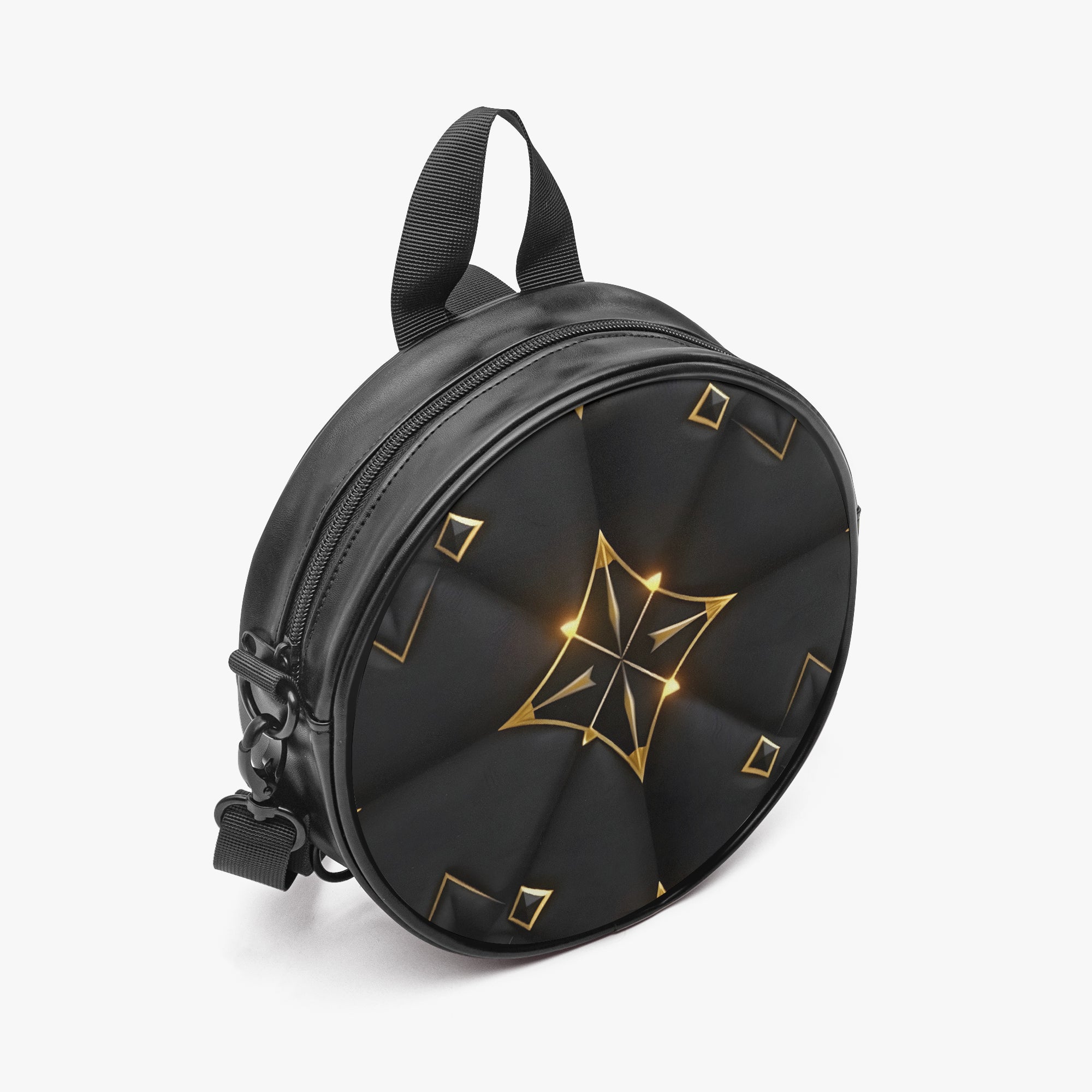 Noir Orbit Mini Backpack – Art Deco Capsule | Aura Regalia-AURA REGALIA 